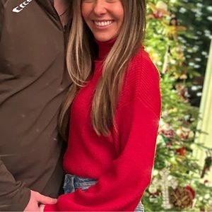 Red Turtleneck Sweater